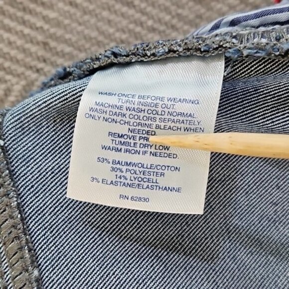 Lands' End Pull-On Jeans Women's 26W  Mid-Rise Skinny Tapered Leg Elastic NWT - Picture 13 of 15